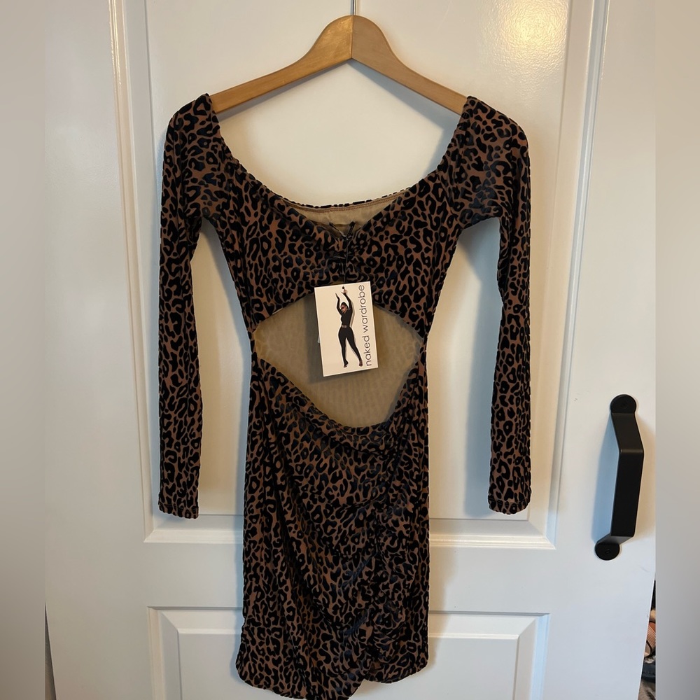 Naked Wardrobe Leopard Dress